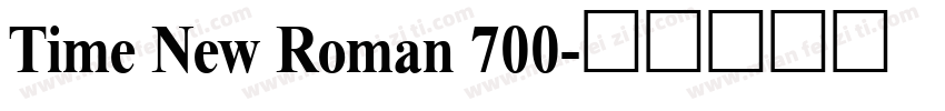Time New Roman 700字体转换